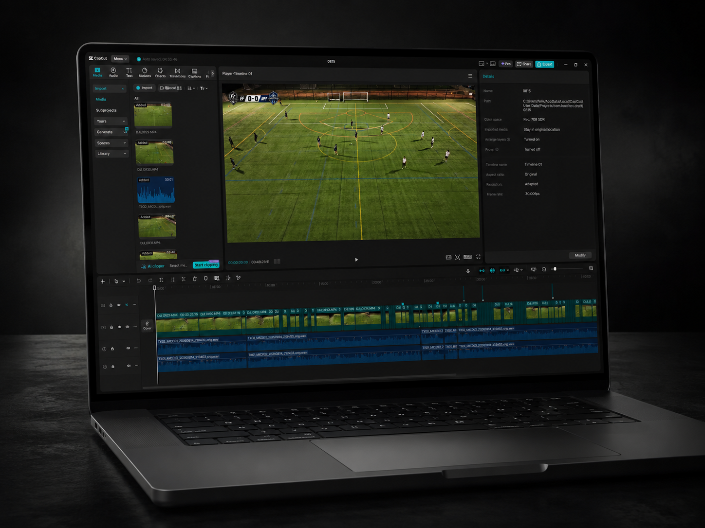 Editing timeline
